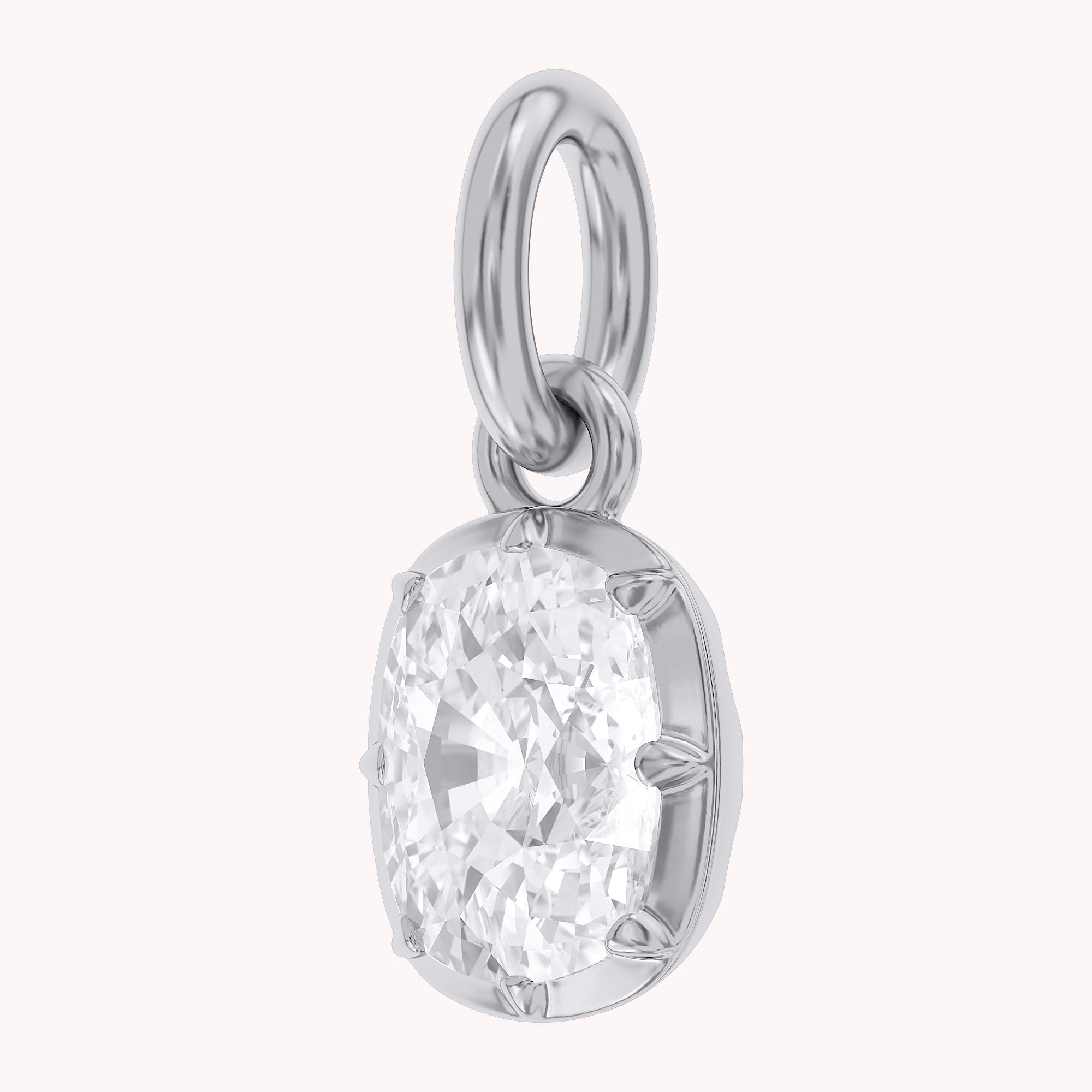 Cushion-Cut Solitaire Pendant | Lab-Grown Diamond
