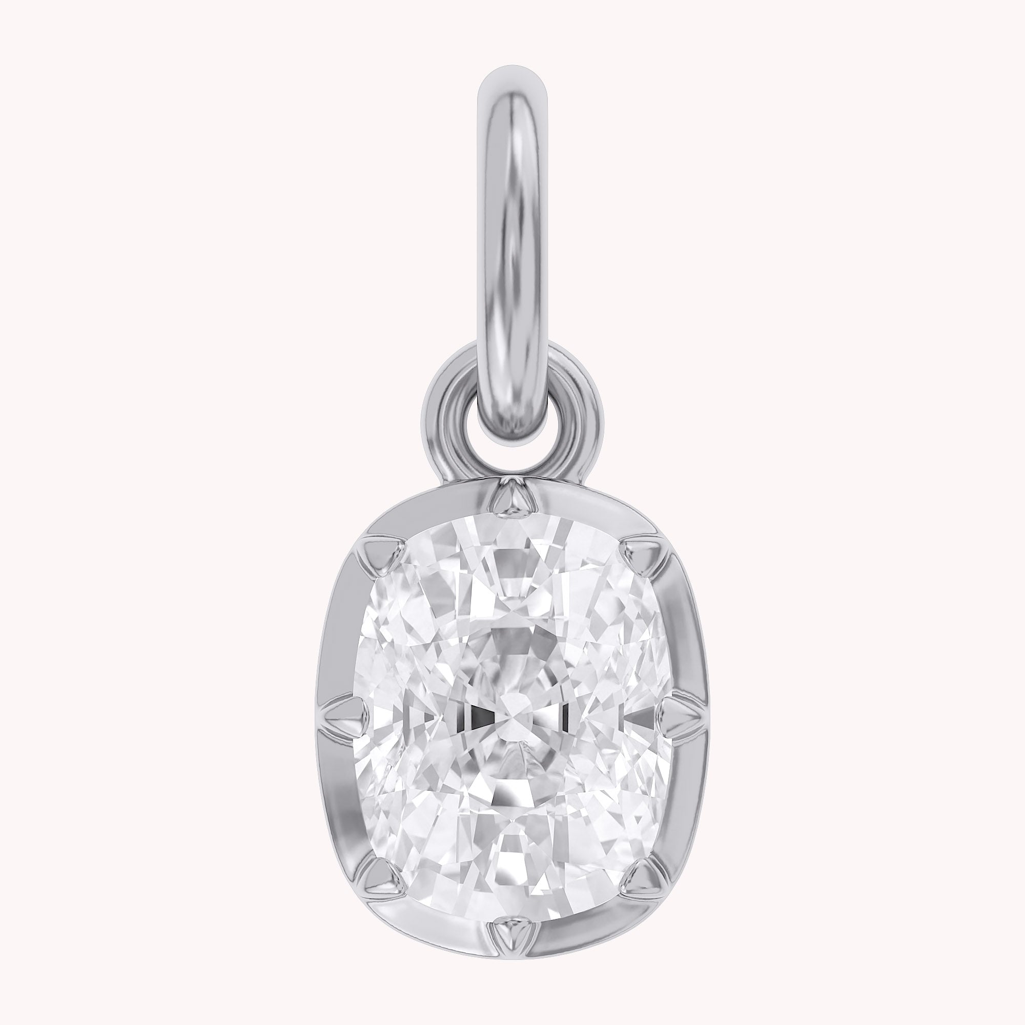 Cushion-Cut Solitaire Pendant | Lab-Grown Diamond