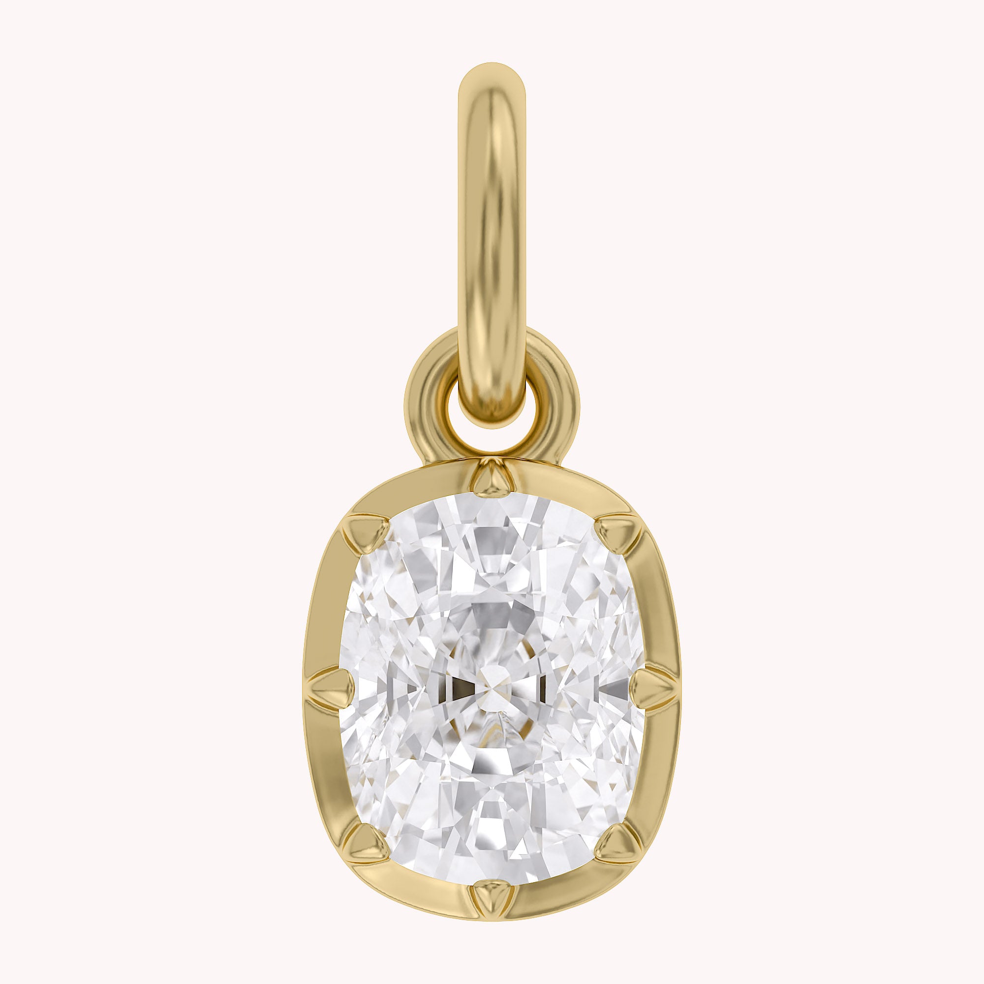 Cushion-Cut Solitaire Pendant | Lab-Grown Diamond
