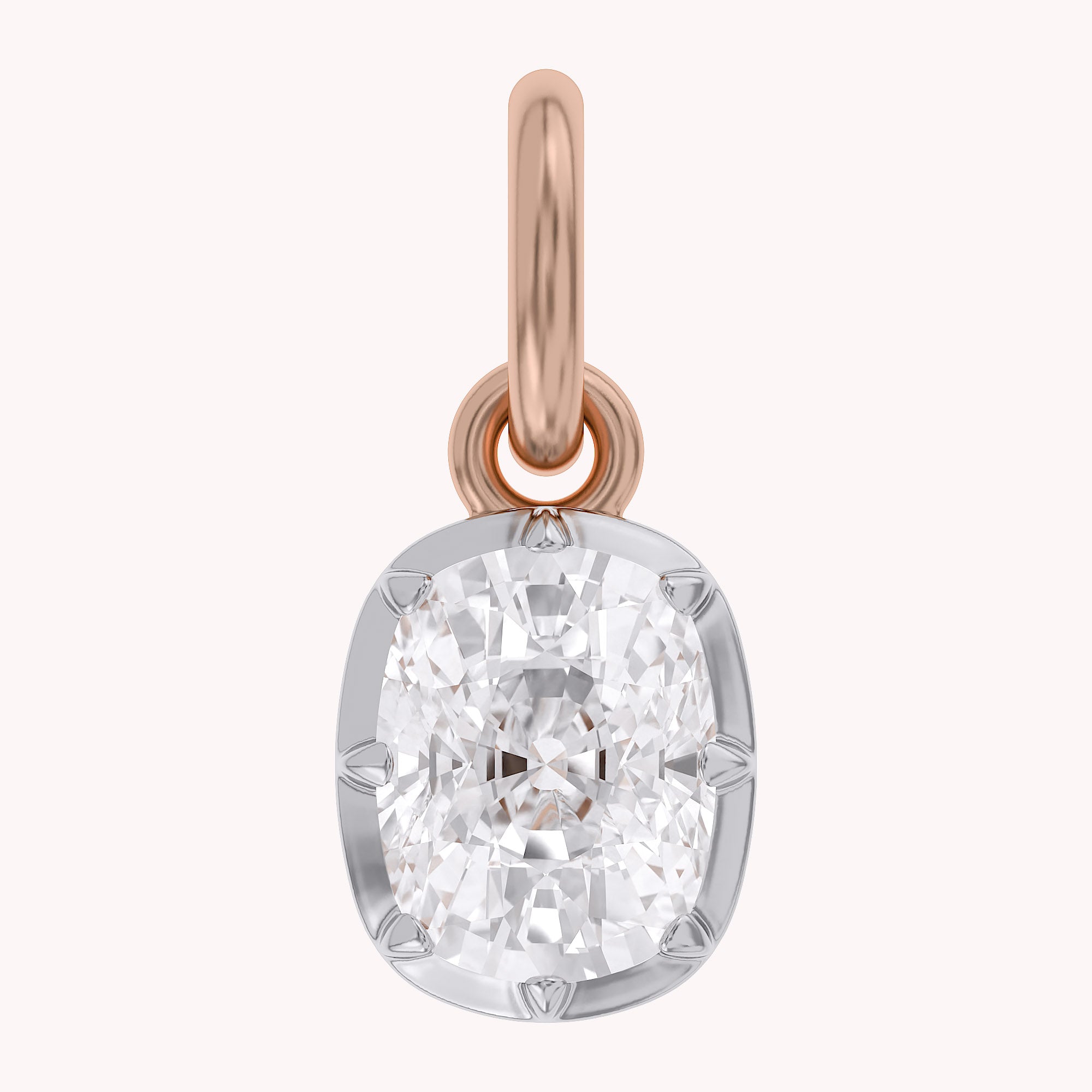 Cushion-Cut Solitaire Pendant | Lab-Grown Diamond