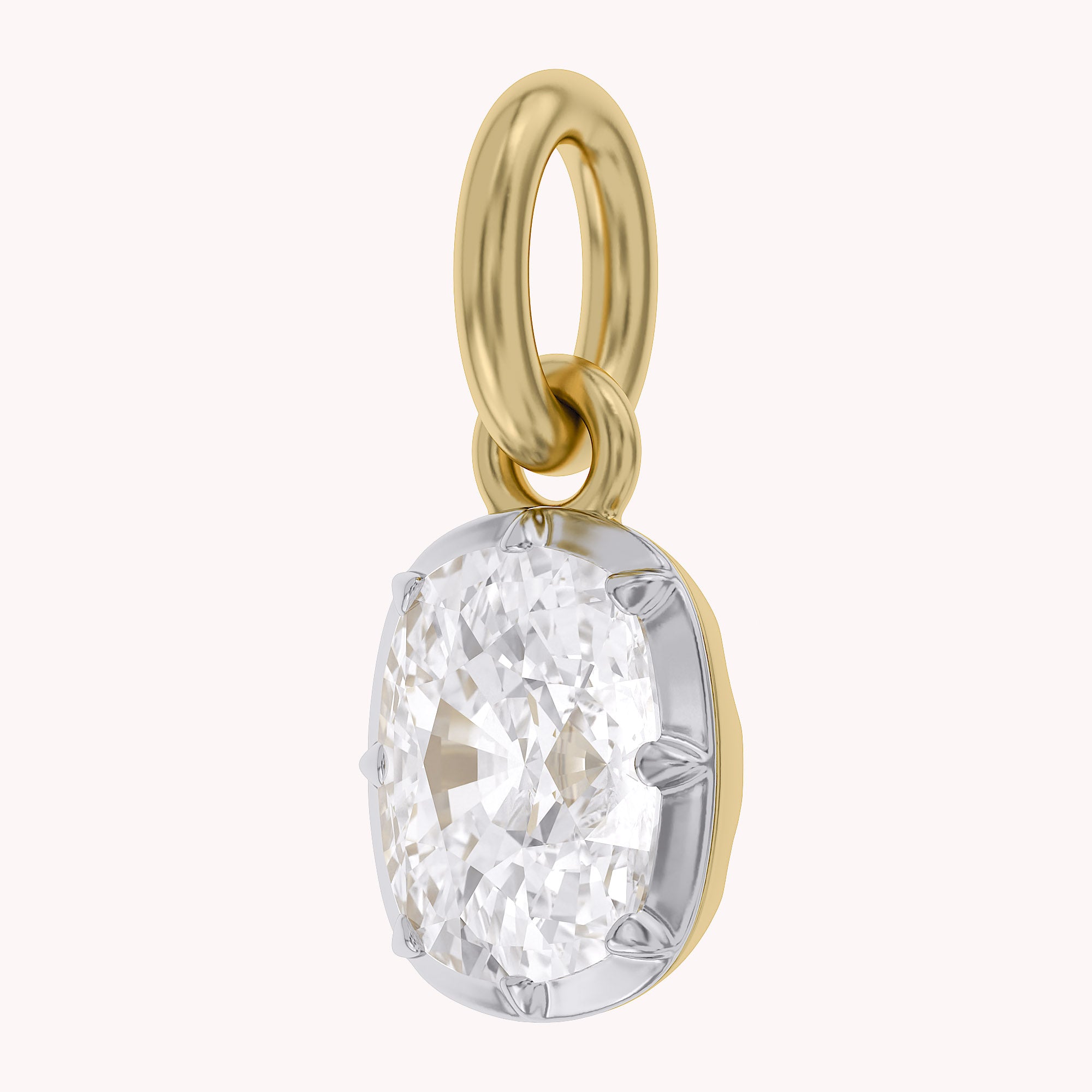 Cushion-Cut Solitaire Pendant | Lab-Grown Diamond