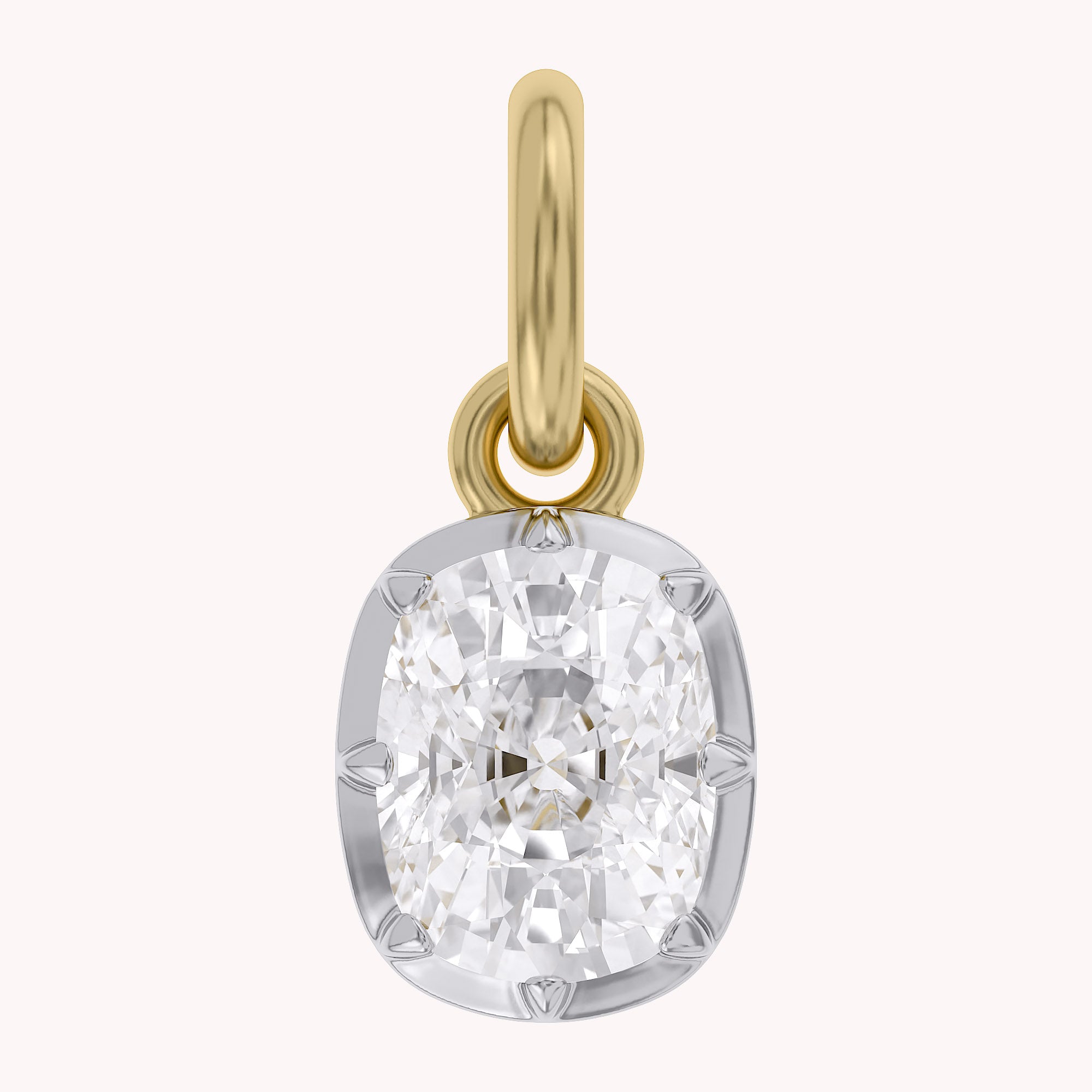 Cushion-Cut Solitaire Pendant | Lab-Grown Diamond
