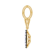 Solitaire Charm Pendant Multi Shape 3.00 Carat Lab Created Moissanite