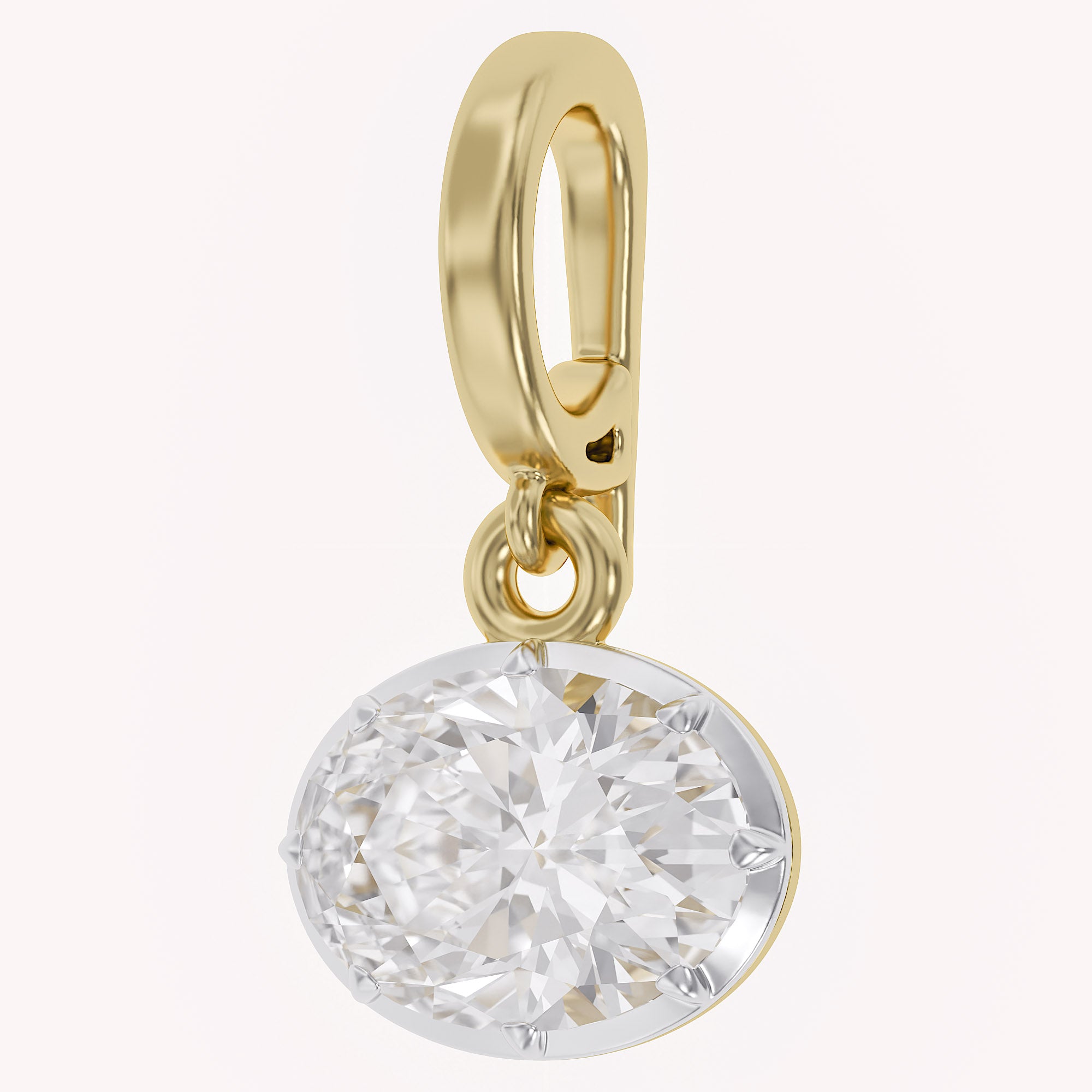 Multi Shape Lab Grown Diamond Solitaire Pendant