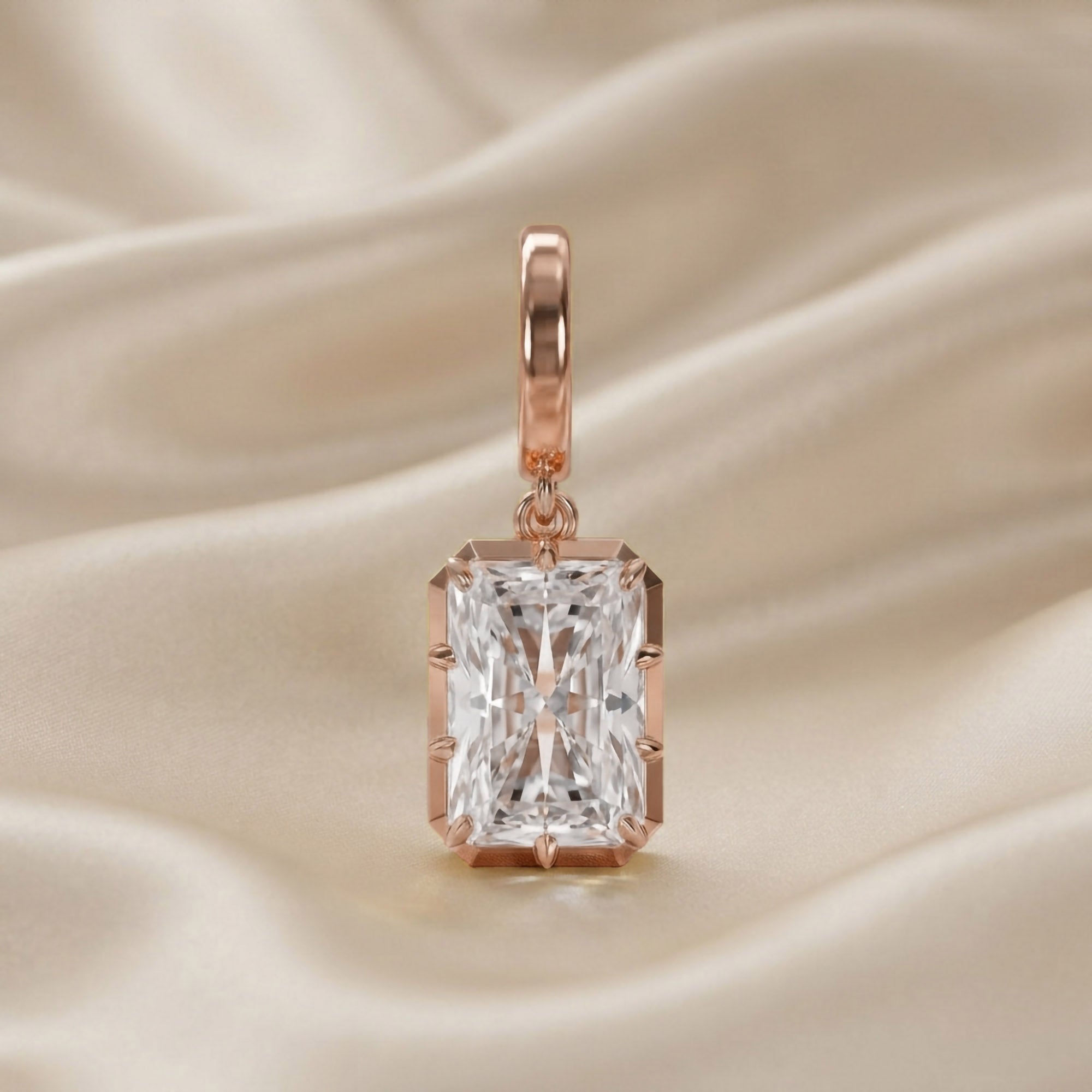 Multi Shape Lab Grown Diamond Solitaire Pendant