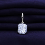 Solitaire Pendant Radiant Cut Lab Grown Diamond