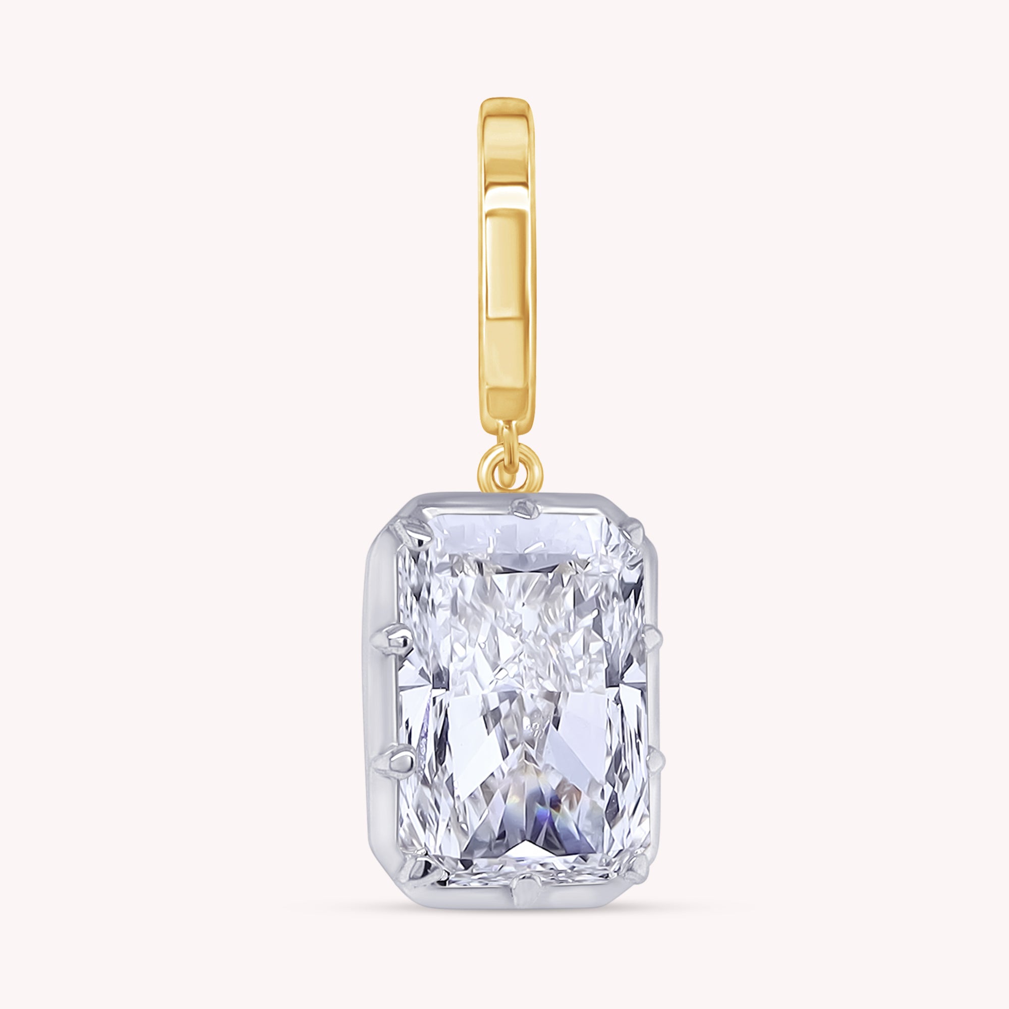 Solitaire Pendant Radiant Cut Lab Grown Diamond