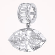 Solitaire Pendant Marquise and Baguette Lab Grown Diamond
