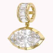 Solitaire Pendant Marquise and Baguette Lab Grown Diamond