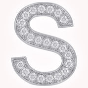 Initial Letter Pendant Round Cut Lab Grown Diamond