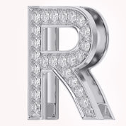 Initial Letter Pendant Round Cut Lab Grown Diamond