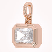 1.95 CTW Lab Grown Diamond Modern Radiant Charm Pendant