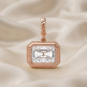 1.95 CTW Lab Grown Diamond Modern Radiant Charm Pendant