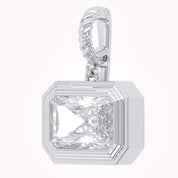 1.95 CTW Lab Grown Diamond Modern Radiant Charm Pendant