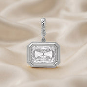 1.95 CTW Lab Grown Diamond Modern Radiant Charm Pendant