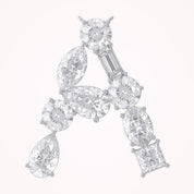Initial Letter Pendant Multi Shape Lab Grown Diamond
