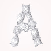 Initial Letter Pendant Multi Shape Lab Grown Diamond