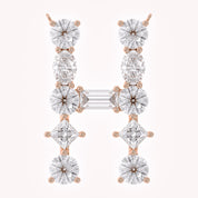 Initial Letter Pendant Multi Shape Lab Grown Diamond