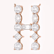 Initial Letter Pendant Multi Shape Lab Grown Diamond