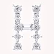 Initial Letter Pendant Multi Shape Lab Grown Diamond