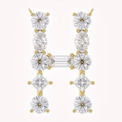 Initial Letter Pendant Multi Shape Lab Grown Diamond