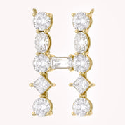 Initial Letter Pendant Multi Shape Lab Grown Diamond