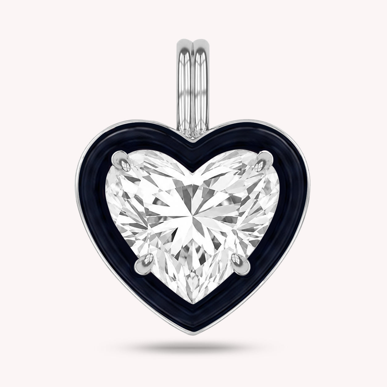 Solitaire Pendant Multi Shape Lab Created Moissanite Diamond