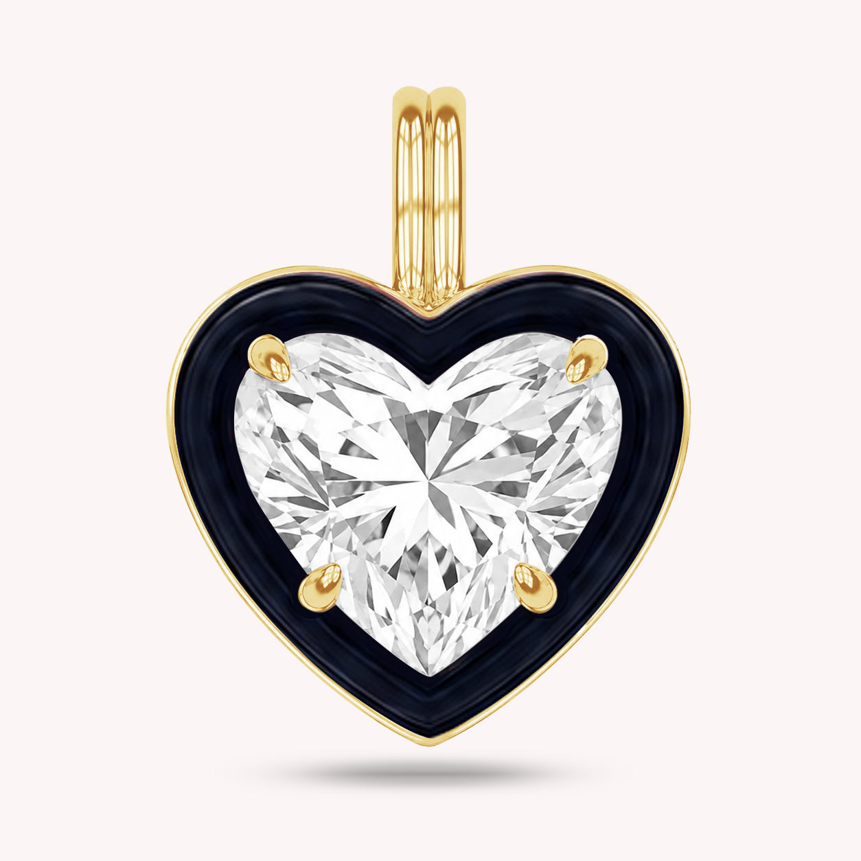 Solitaire Pendant Multi Shape Lab Created Moissanite Diamond