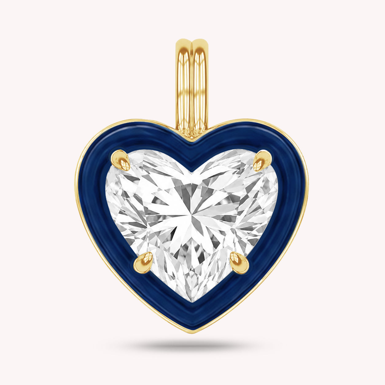 Solitaire Pendant Multi Shape Lab Created Moissanite Diamond