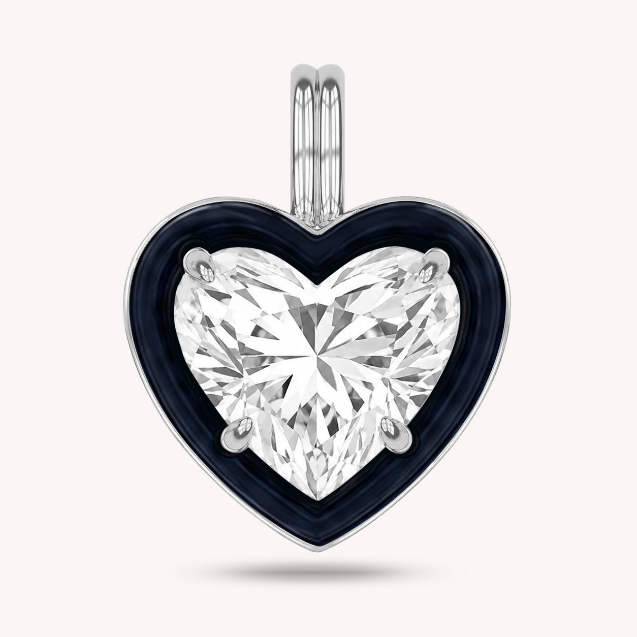 Solitaire Pendant Multi Shape Lab Created Moissanite Diamond