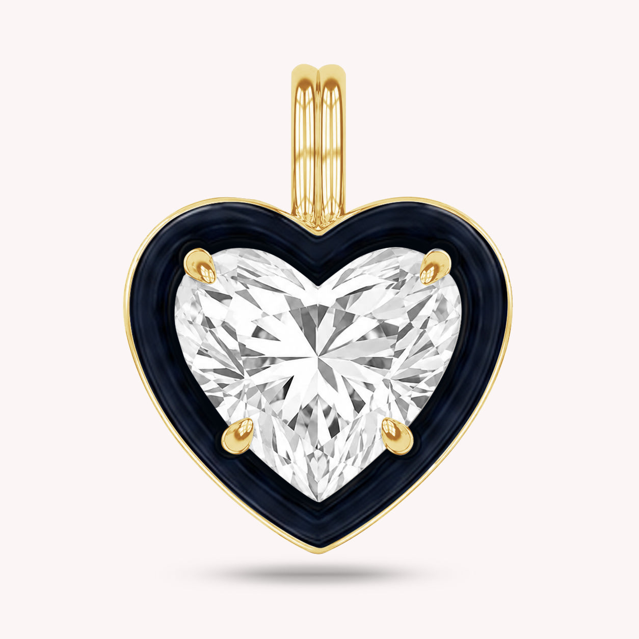 Solitaire Pendant Multi Shape Lab Created Moissanite Diamond