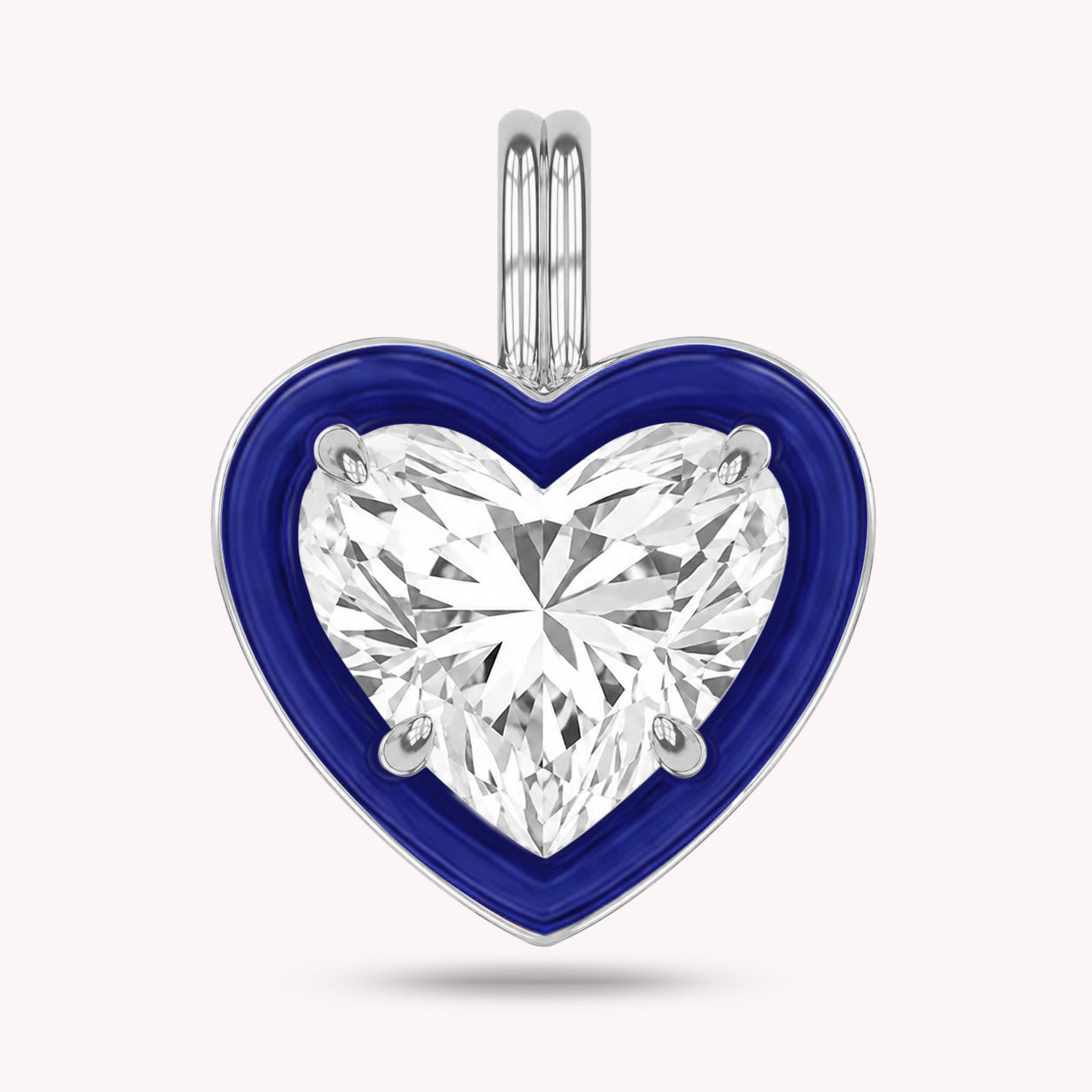 Solitaire Pendant Multi Shape Lab Created Moissanite Diamond