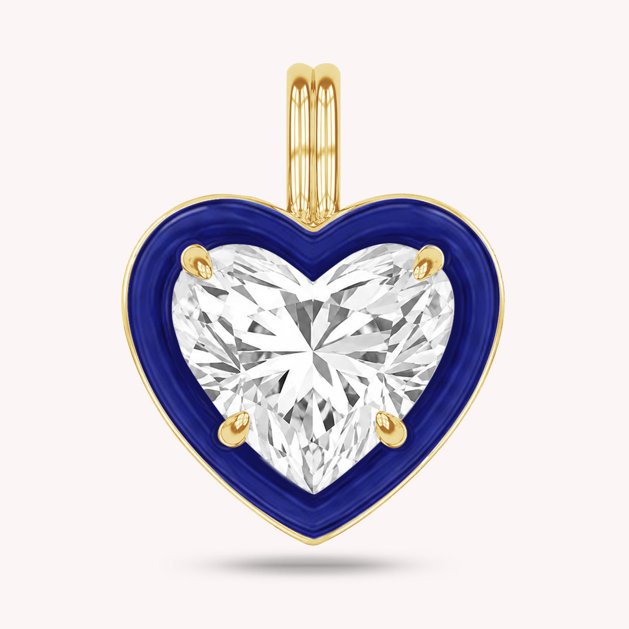 Solitaire Pendant Multi Shape Lab Created Moissanite Diamond