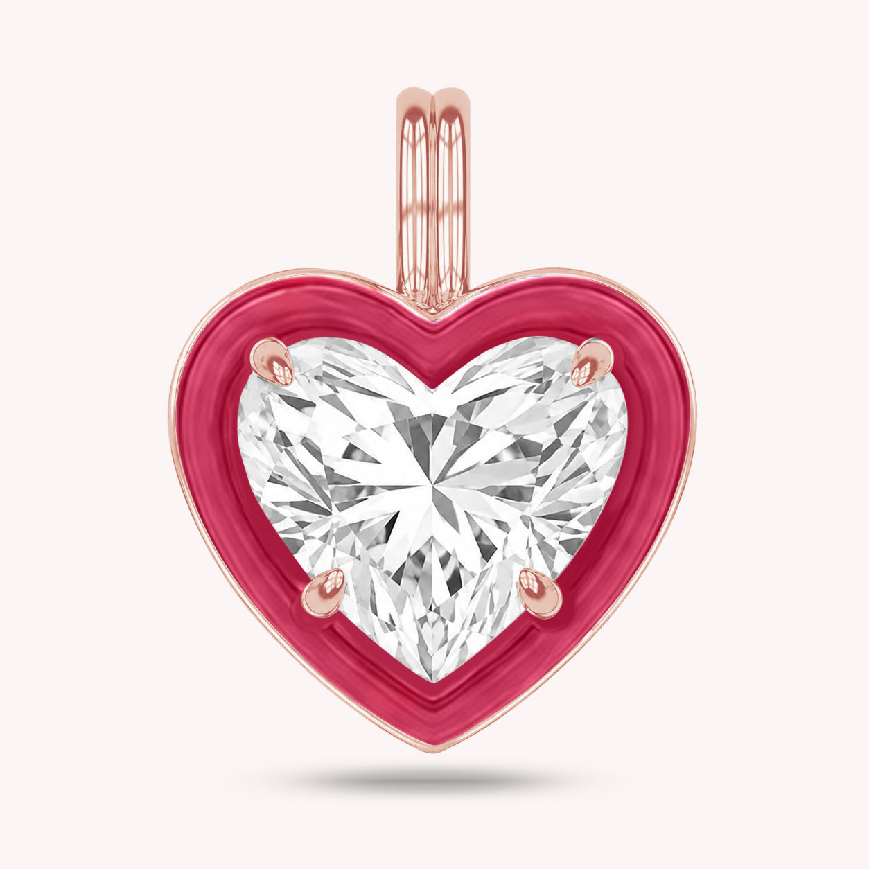 Solitaire Pendant Multi Shape Lab Created Moissanite Diamond