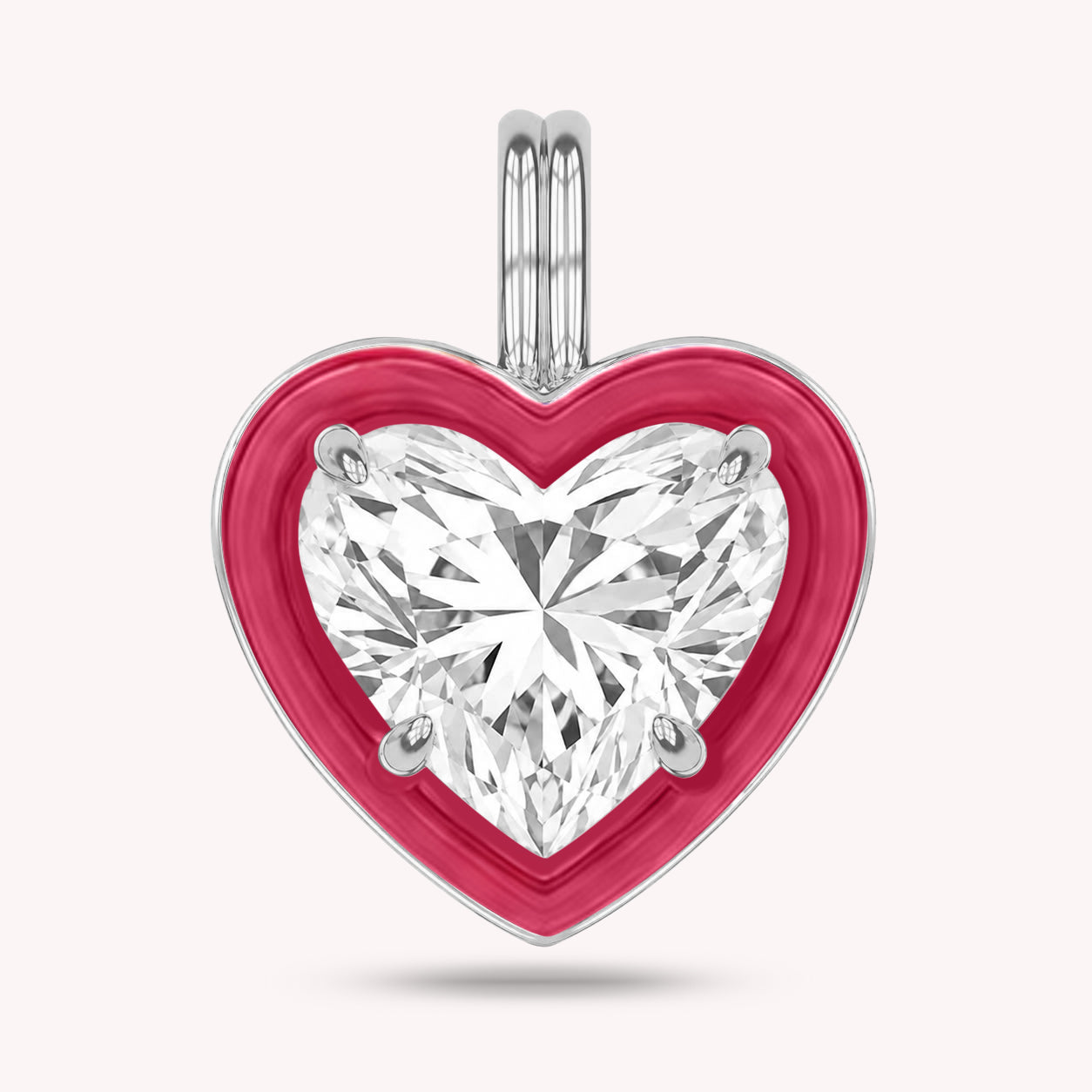 Solitaire Pendant Multi Shape Lab Created Moissanite Diamond