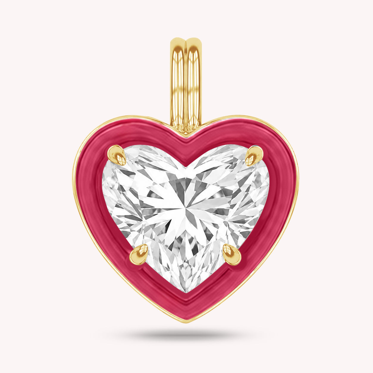 Solitaire Pendant Multi Shape Lab Created Moissanite Diamond