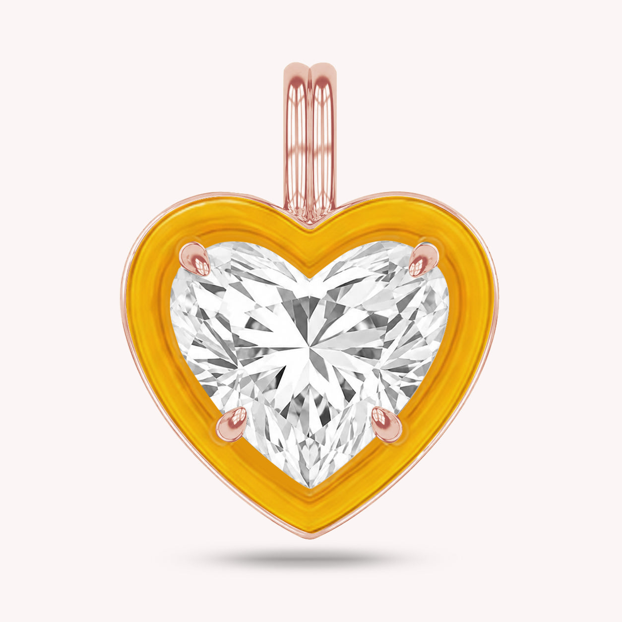 Solitaire Pendant Multi Shape Lab Created Moissanite Diamond