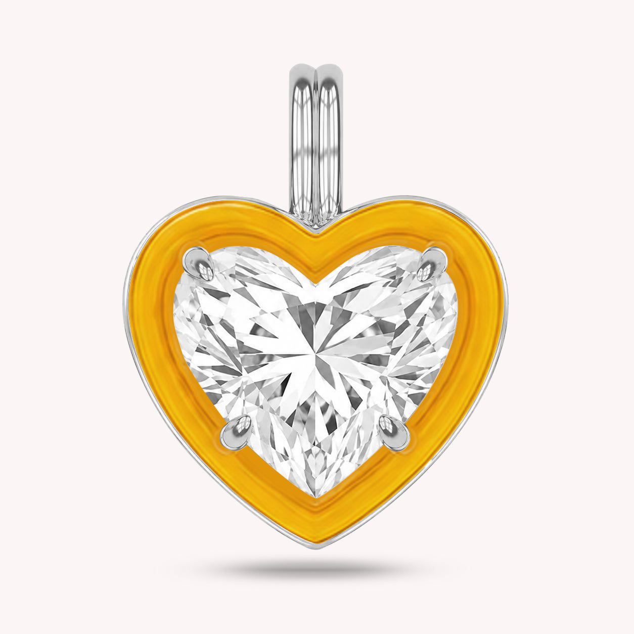 Solitaire Pendant Multi Shape Lab Created Moissanite Diamond