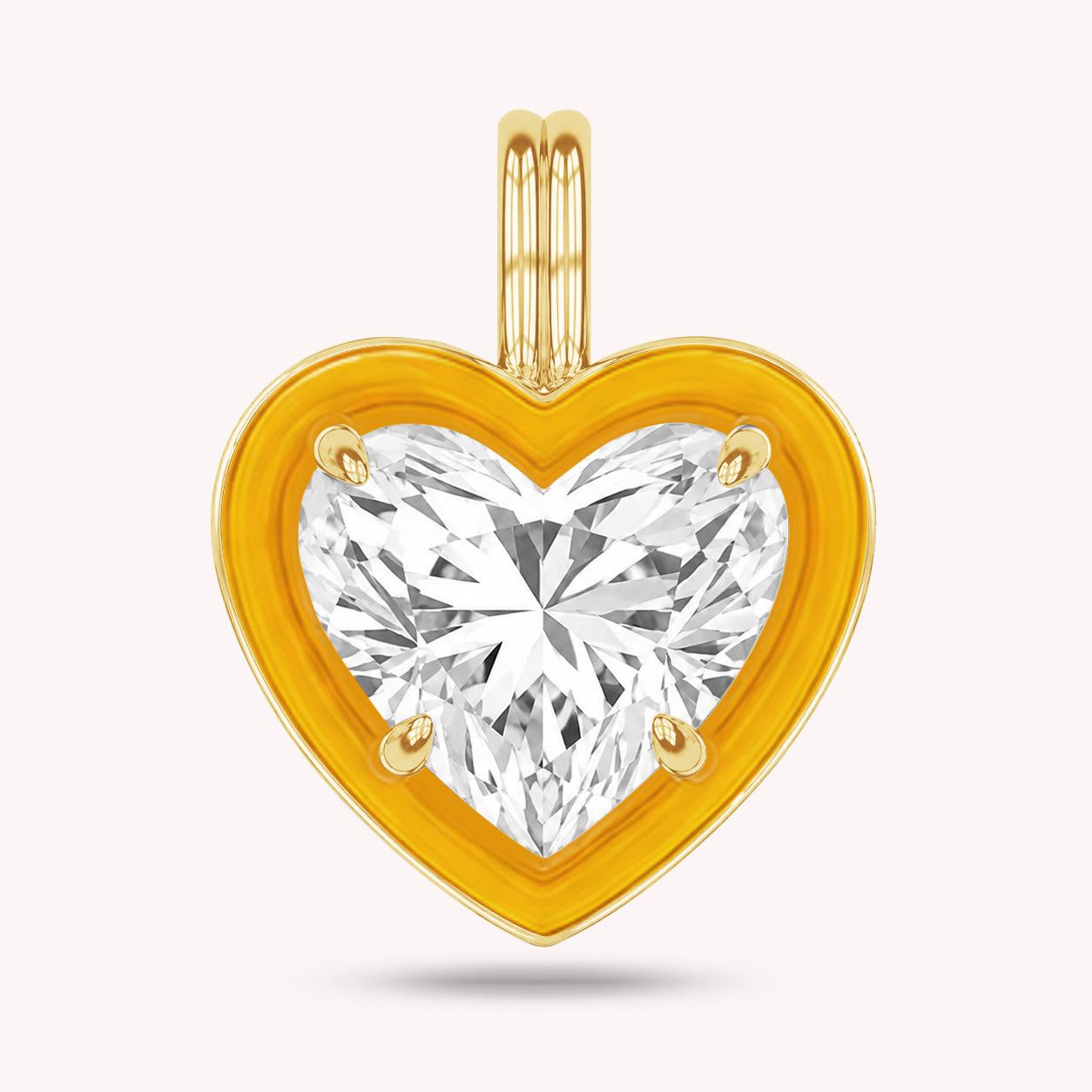 Solitaire Pendant Multi Shape Lab Created Moissanite Diamond