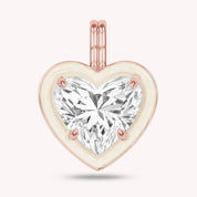 Solitaire Pendant Multi Shape Lab Created Moissanite Diamond
