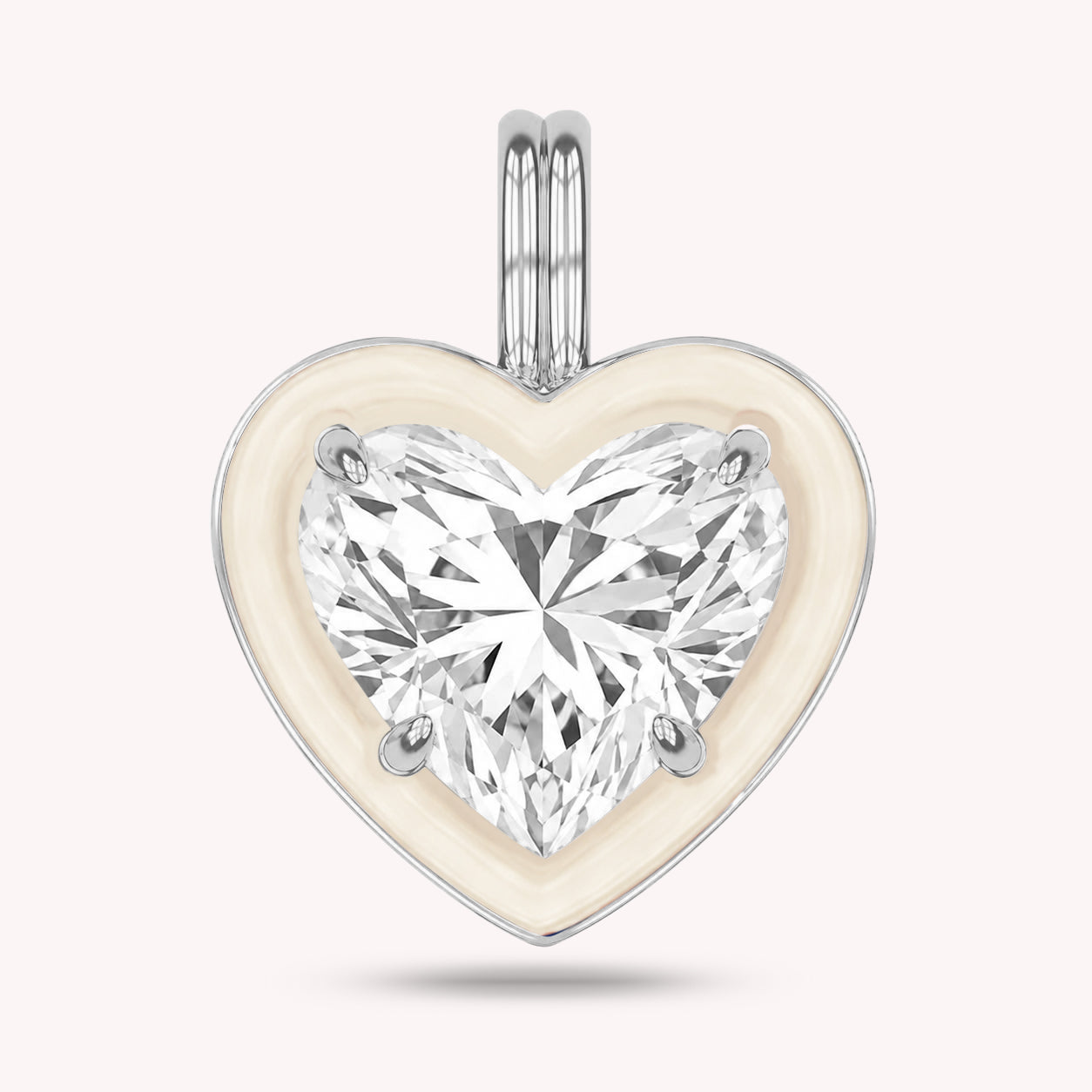 Solitaire Pendant Multi Shape Lab Created Moissanite Diamond