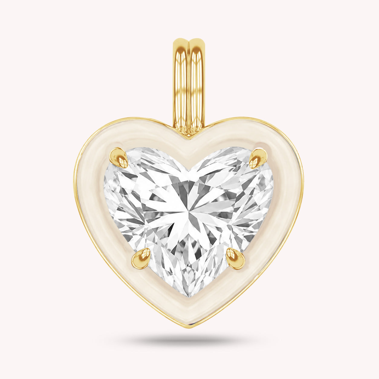 Solitaire Pendant Multi Shape Lab Created Moissanite Diamond