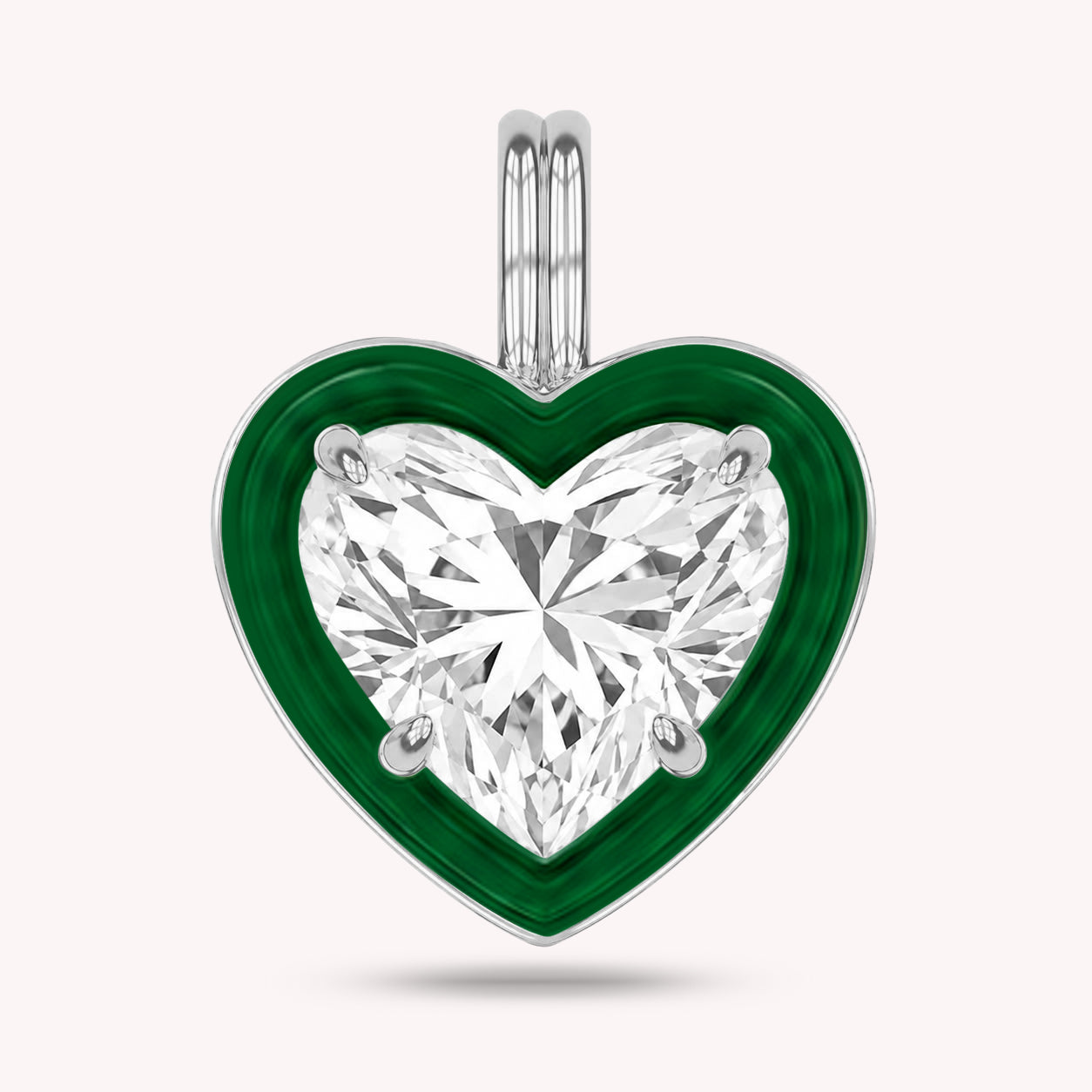 Solitaire Pendant Multi Shape Lab Created Moissanite Diamond