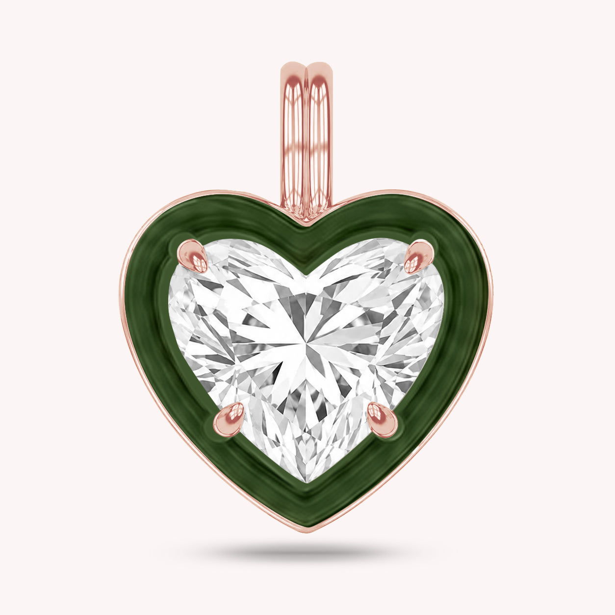 Solitaire Pendant Multi Shape Lab Created Moissanite Diamond
