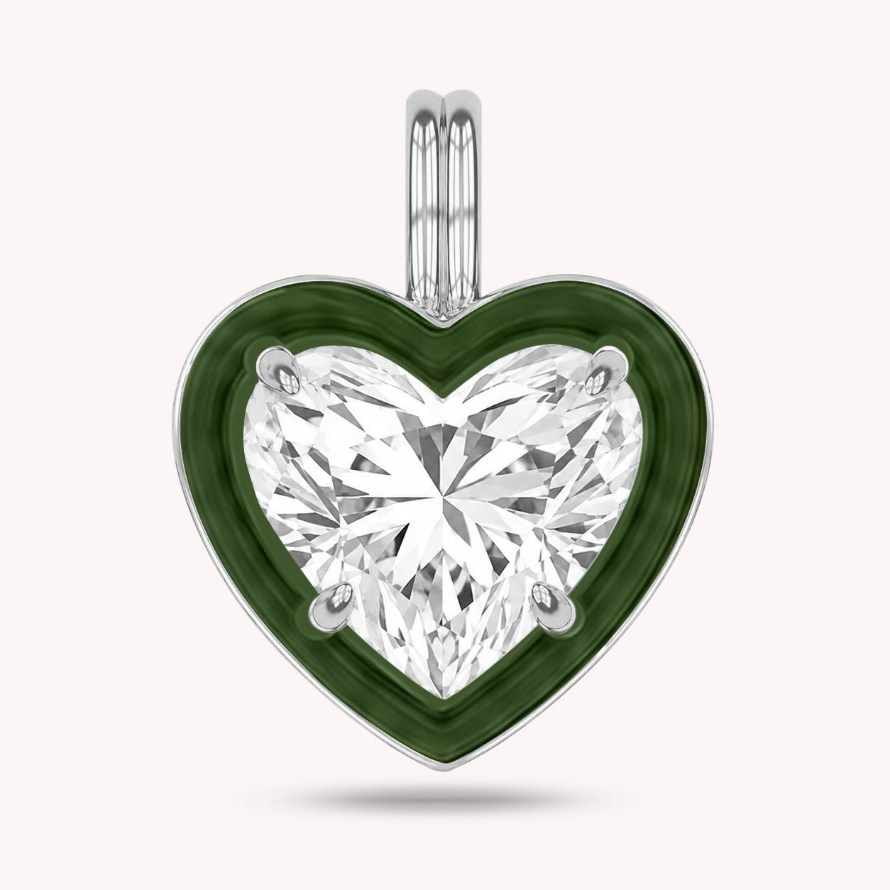 Solitaire Pendant Multi Shape Lab Created Moissanite Diamond