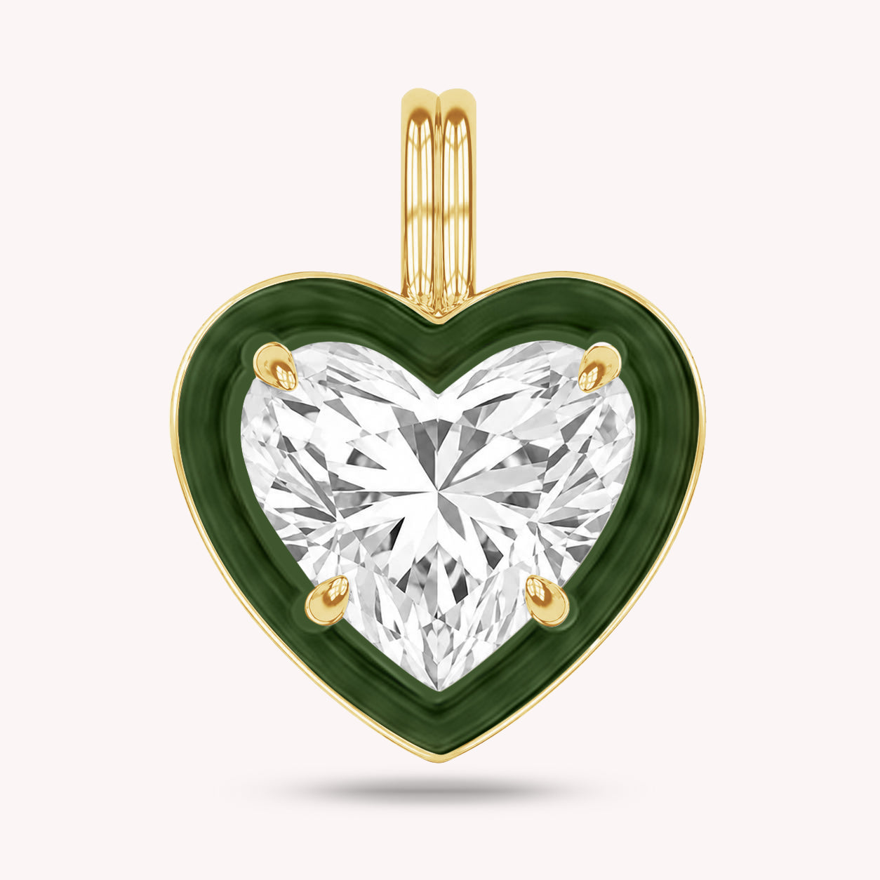 Solitaire Pendant Multi Shape Lab Created Moissanite Diamond