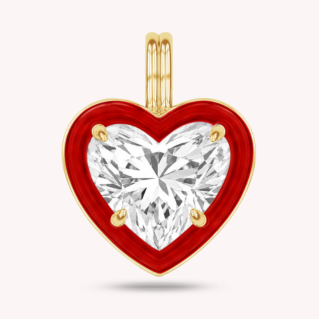 Solitaire Pendant Multi Shape Lab Created Moissanite Diamond