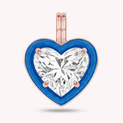 Solitaire Pendant Multi Shape Lab Created Moissanite Diamond