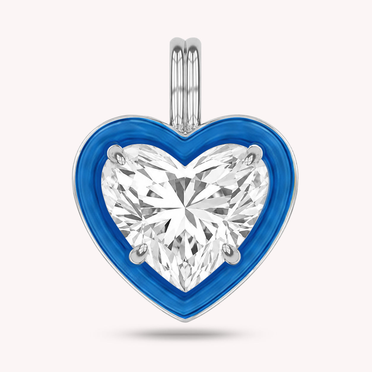 Solitaire Pendant Multi Shape Lab Created Moissanite Diamond