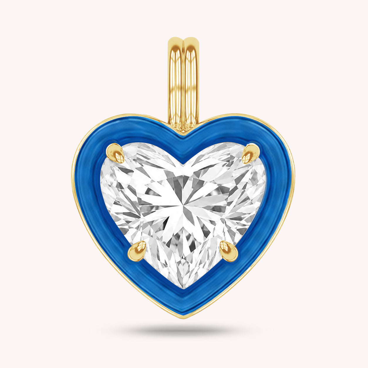 Solitaire Pendant Multi Shape Lab Created Moissanite Diamond